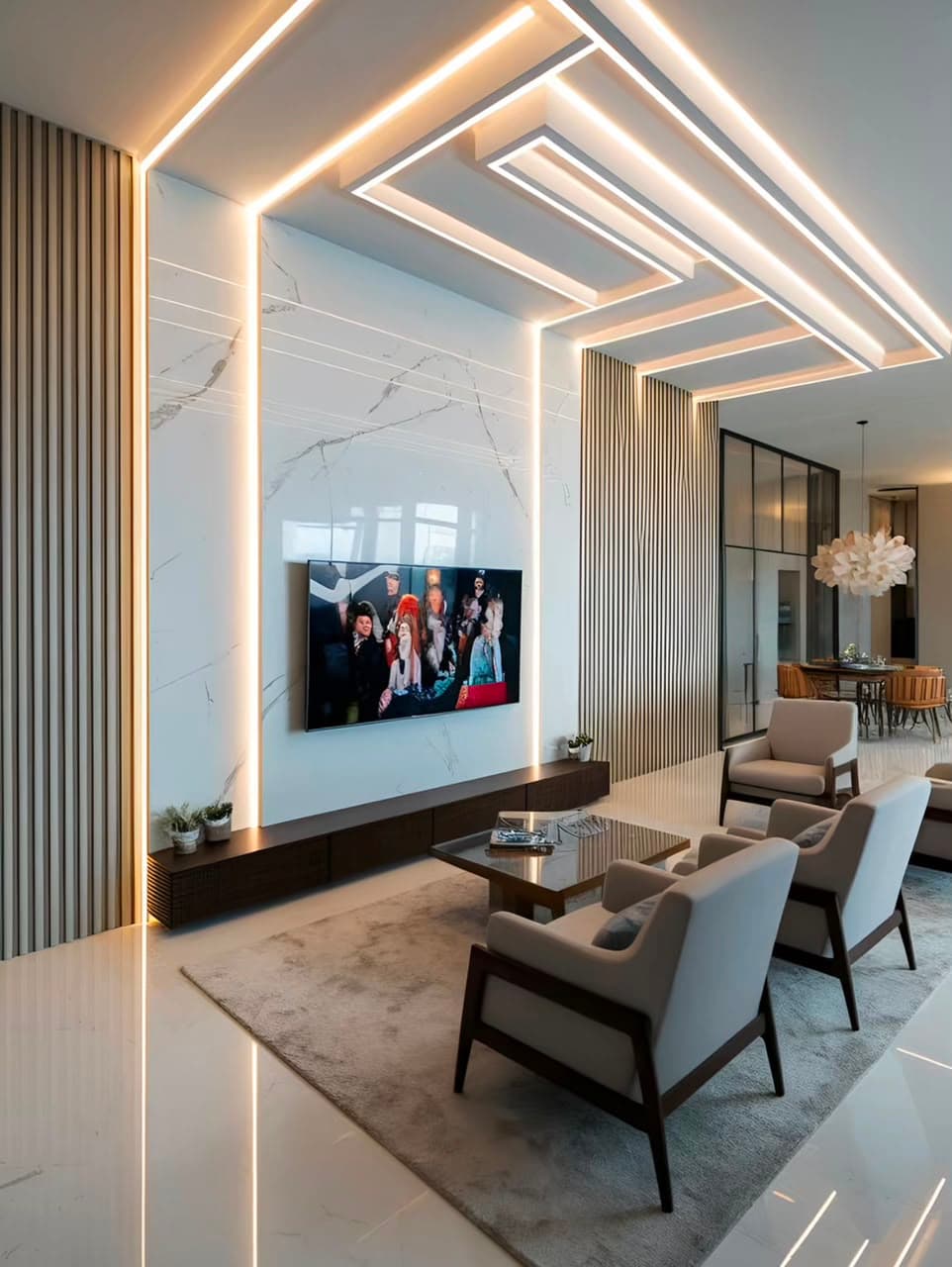 Luxury TV console design project 4